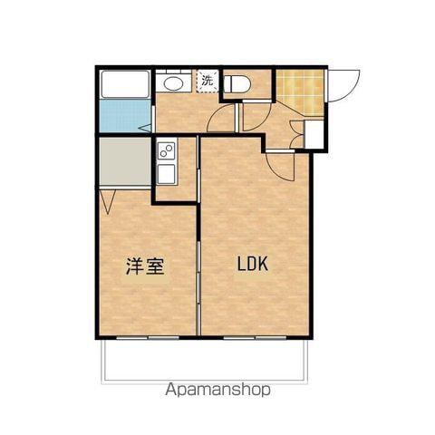 ラビングホーム次郎丸(1LDK/1階)の間取り写真