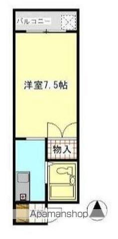 ドルフィン西宝町(1K/4階)の間取り写真