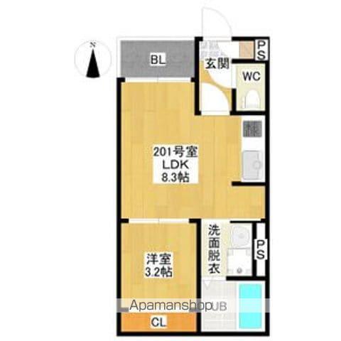 REGALEST SOWAKA則武(1LDK/2階)の間取り写真