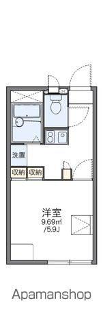 レオパレスエスペランサⅡ(1K/2階)の間取り写真