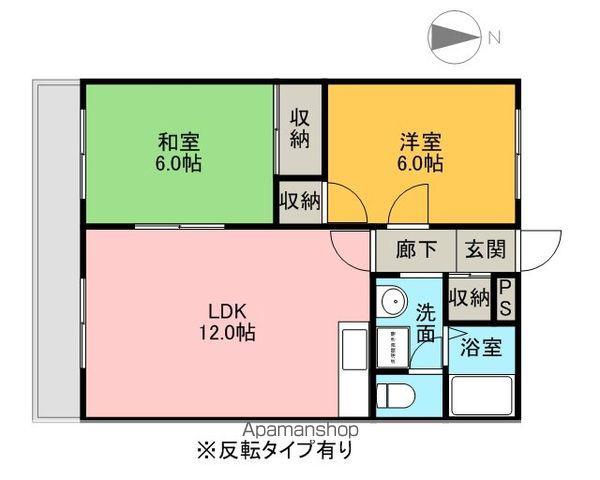SUNROYAL(2LDK/3階)の間取り写真