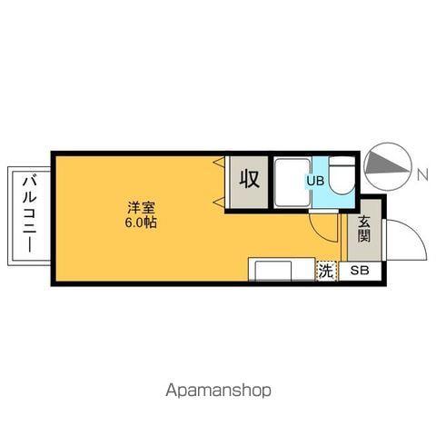 リエス習志野台(ワンルーム/1階)の間取り写真