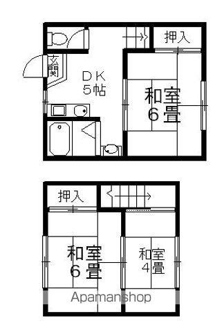 長曾根南荘(3DK)の間取り写真