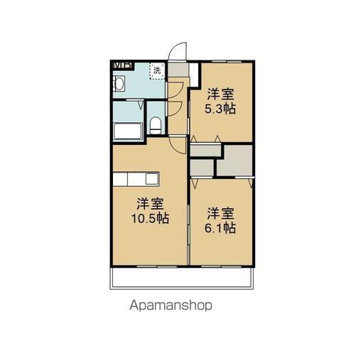 マル シエロ(2LDK/3階)の間取り写真