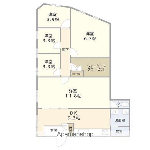 コーポユタカ(5DK/1階)の間取り写真