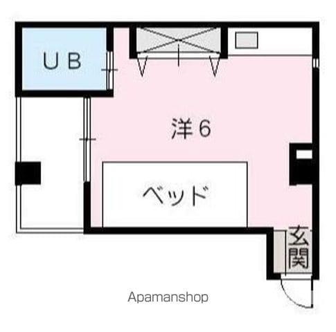 出汐レスト(ワンルーム/3階)の間取り写真