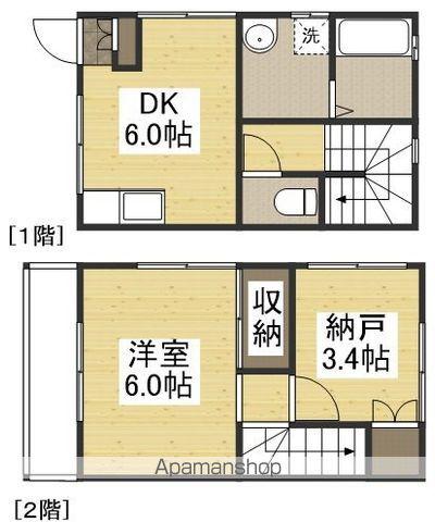 福田町浦田タウンハウス(1SDK)の間取り写真