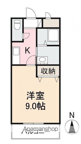 ユナイテッドⅠ(1K/3階)の間取り写真