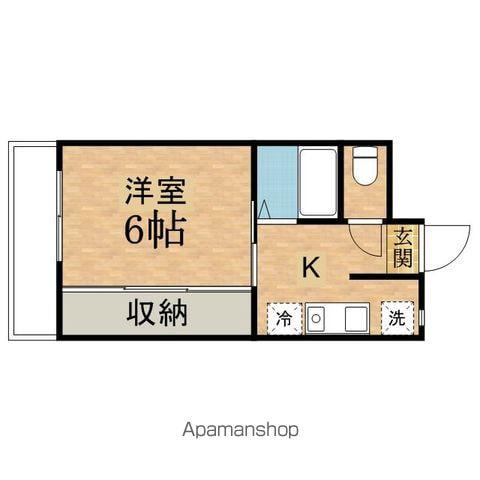 グランドイーストⅡ(1K/2階)の間取り写真