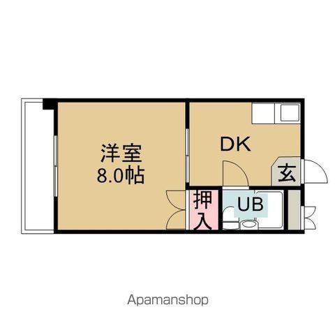 ライブタウン近見(1DK/3階)の間取り写真