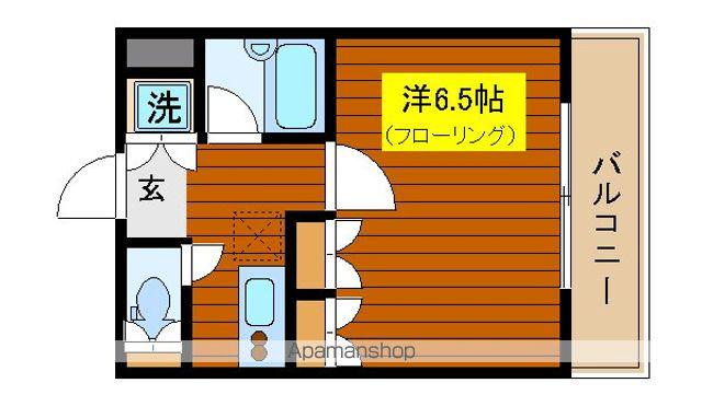 ルーブル高田馬場弐番館(1K/6階)の間取り写真