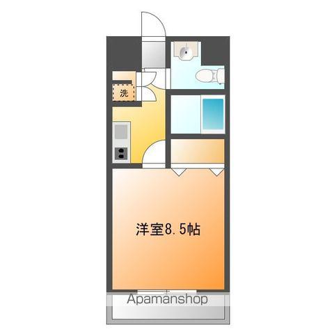 ステップ1(1K/3階)の間取り写真