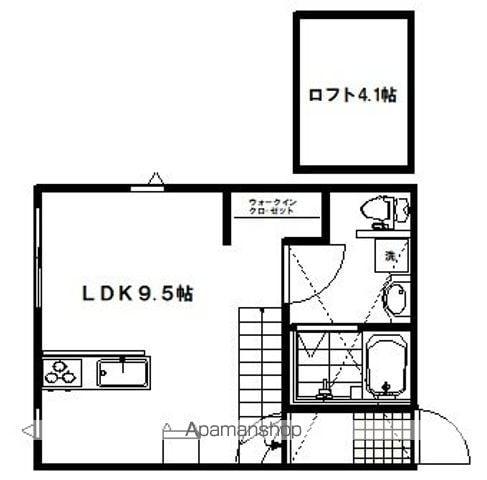 ラ・コッリーナ青葉(ワンルーム/2階)の間取り写真