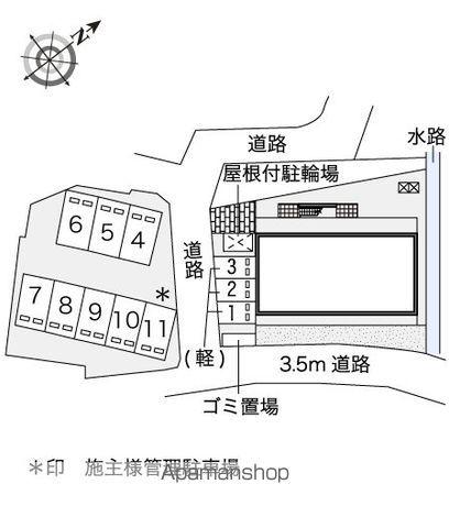 レオネクストサンライズ小熊野(1K/3階)の間取り写真