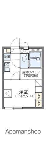 レオパレスアクシス(1K/1階)の間取り写真