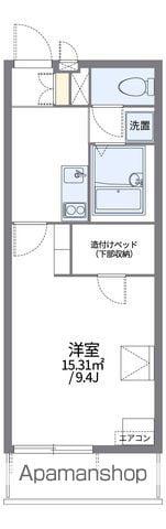 レオパレス蔵(1K/2階)の間取り写真