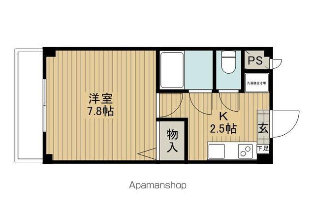 グリーンパル(1K/1階)の間取り写真