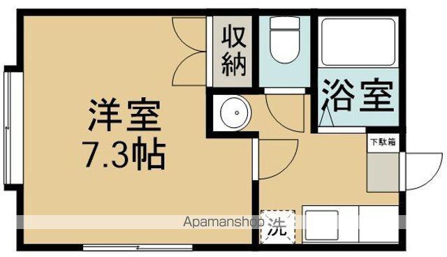 シャイン砂山A(1K/1階)の間取り写真