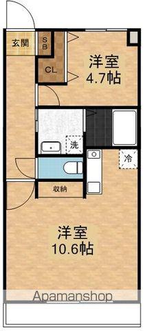 V-ROOM2(1LDK/2階)の間取り写真