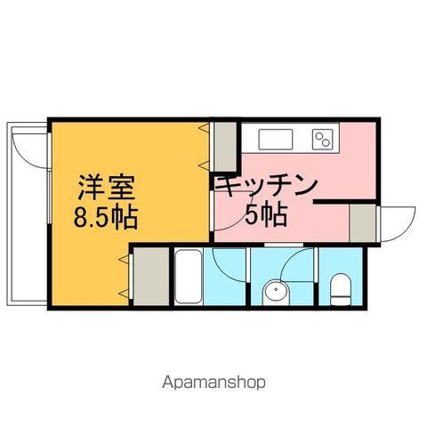 ドレスデン実相寺(1DK/2階)の間取り写真