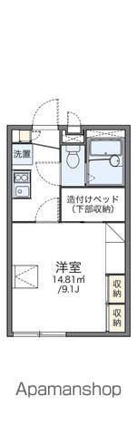 レオパレスDREAM C(1K/2階)の間取り写真
