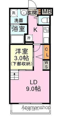 コンダクトレジデンス丸山サウス(1LDK/3階)の間取り写真