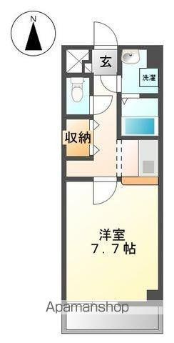 デロリアン(1K/2階)の間取り写真