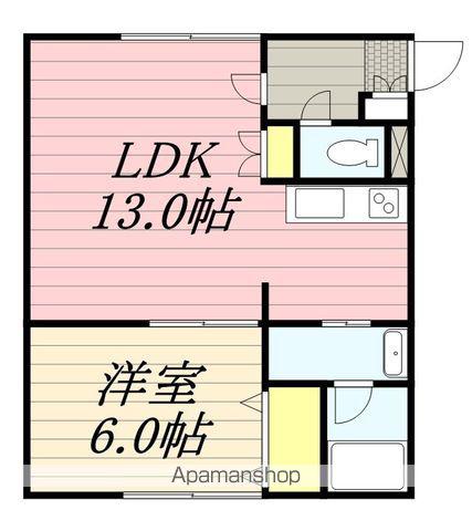 フォーサイトヒルズ(1LDK/3階)の間取り写真