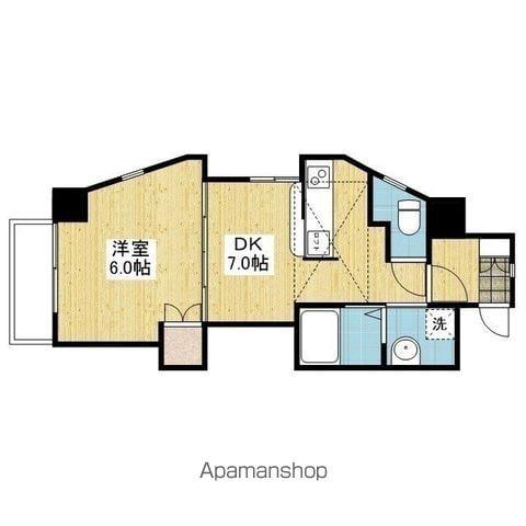 フォレスト・タワー(1DK/8階)の間取り写真