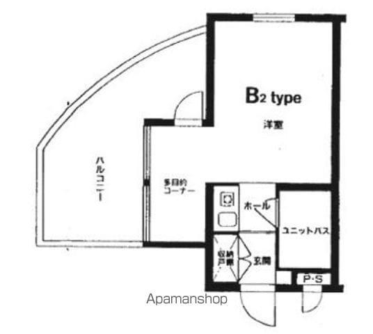 アルファ清心町1(ワンルーム/4階)の間取り写真
