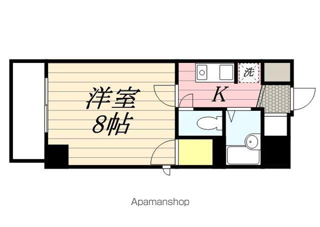 アリビラ平尾(1K/3階)の間取り写真