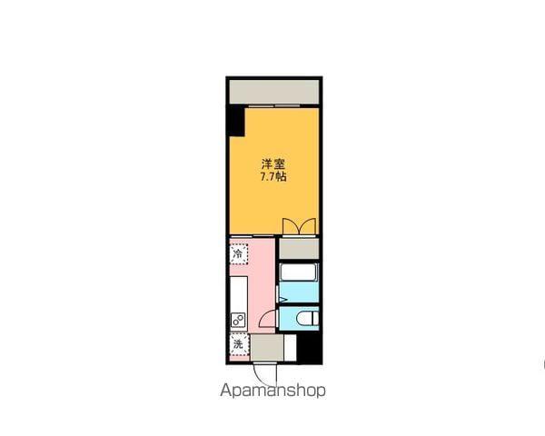 中央ロイヤルマンション(1K/5階)の間取り写真