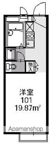 レオパレスクワルト高木(1K/1階)の間取り写真