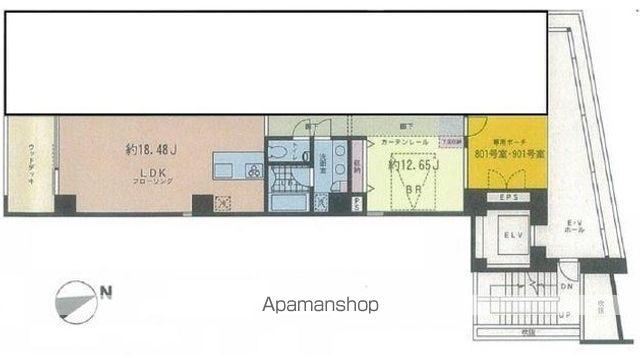 FORECAST四谷(1LDK/8階)の間取り写真