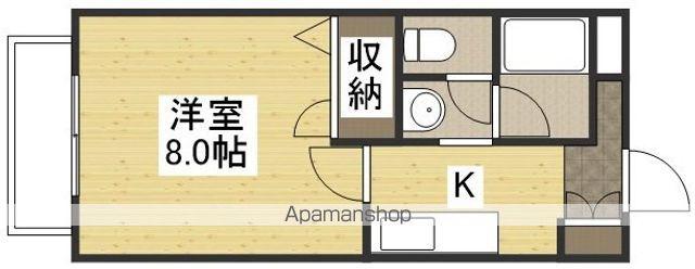 アージュ伊島(1K/1階)の間取り写真