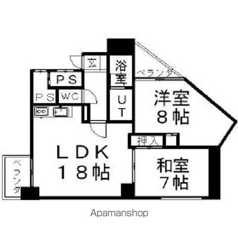 アームス中島公園(2LDK/3階)の間取り写真