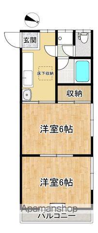 コーポメグ(2K/1階)の間取り写真