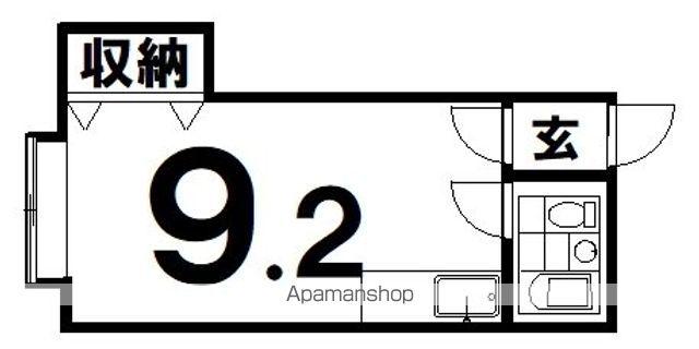 エスポワールハイツ(ワンルーム/2階)の間取り写真