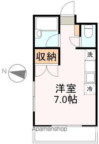 リモーブル旭ヶ丘(1K/3階)の間取り写真