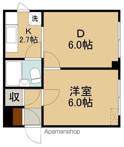 アーバンライフ大森(1DK/1階)の間取り写真
