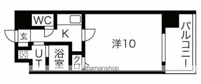 NEO JAPANESQUE出来町(1K/6階)の間取り写真