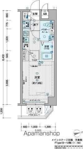 メインステージ田端弐番館 6階階 間取り