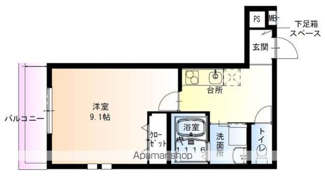 フジパレス高石千代田Ⅰ番館(1K/3階)の間取り写真