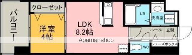 COCOA薬院(1LDK/5階)の間取り写真