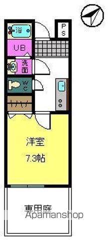 LIBERTE(1K/2階)の間取り写真