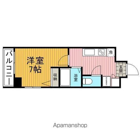 ヴィータローザCQレジデンス南千住(1K/10階)の間取り写真