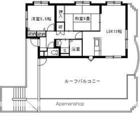 クレアシオン城西C棟(2LDK/4階)の間取り写真
