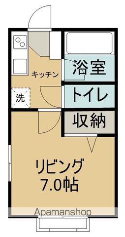 シティハイツ川沼(1K/2階)の間取り写真