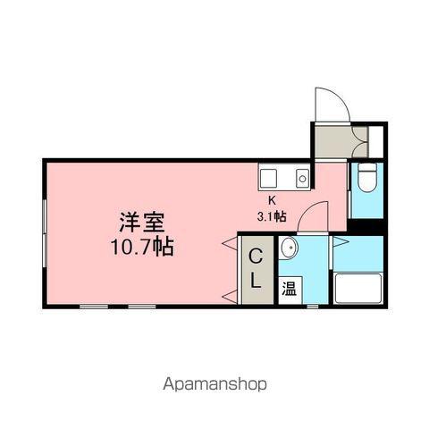 RESIDENCE U 駅前(1K/1階)の間取り写真