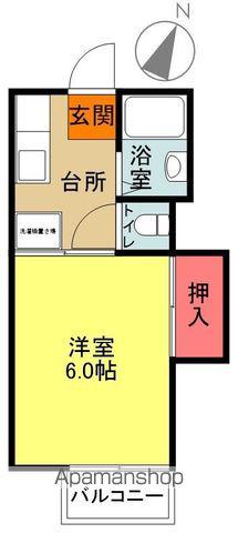 すばる館(1K/2階)の間取り写真